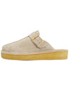 Women's Track Suede Mules Sand - CLARKS - BALAAN 5