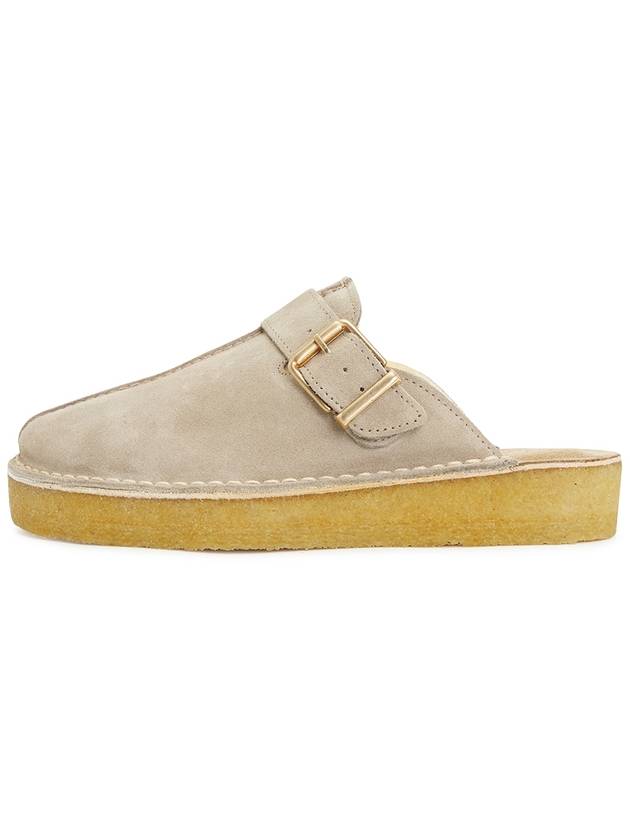 Women's Track Suede Mules Sand - CLARKS - BALAAN 5