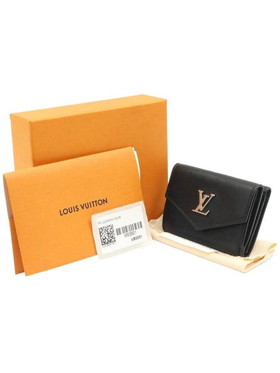 Black Calfskin Silver Lock Mini Wallet M63921 - LOUIS VUITTON - BALAAN 2