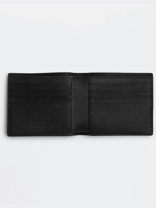 Intrecciato Leather Half Wallet Black - BOTTEGA VENETA - BALAAN 3