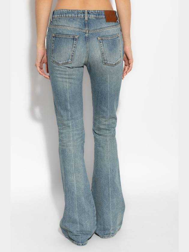 Alexander McQueen Jeans With Slightly Flared Legs, Women's, Blue - ALEXANDER MCQUEEN - BALAAN 4