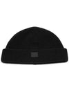 Face Logo Knit Beanie Black - ACNE STUDIOS - BALAAN 2