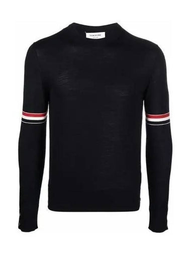 MKA412A RWB fine merino wool knit y101 4415 1007630 - THOM BROWNE - BALAAN 1