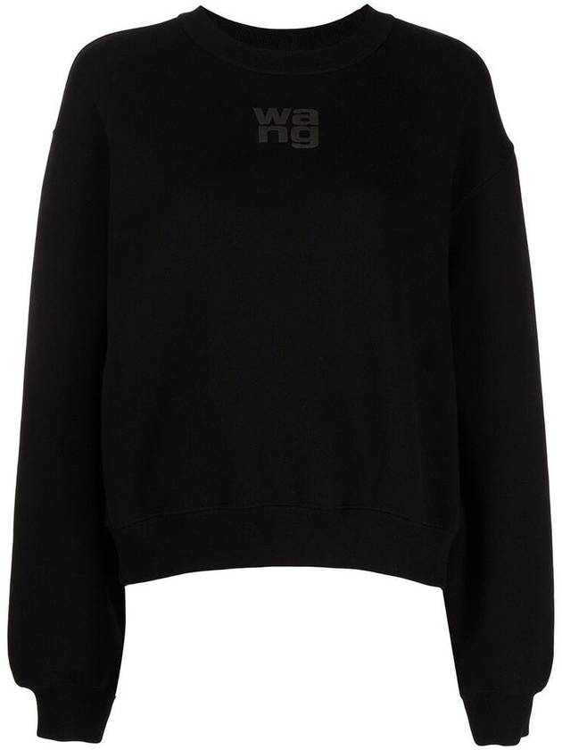 Logo Print Sweatshirt Black - ALEXANDER WANG - BALAAN 2