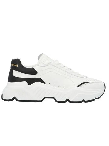 Black Tab Low Top Sneakers White - DOLCE&GABBANA - BALAAN 1