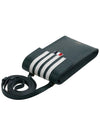 4-Bar Stripe Phone Holder Cross Bag Dark Green - THOM BROWNE - BALAAN 5