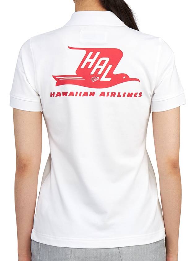 Hawaiian Airlines 50's Polo Short Sleeve T-Shirt White - HORN GARMENT - BALAAN 5