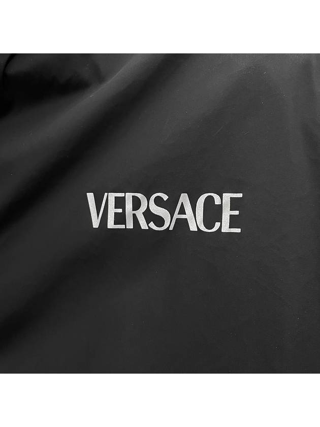 Logo windbreaker hooded jacket 1006018 1B000 - VERSACE - BALAAN 5