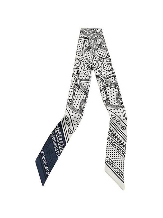 Eperon D'Or Bandana Twilly Scarf Blanc - HERMES - BALAAN 2