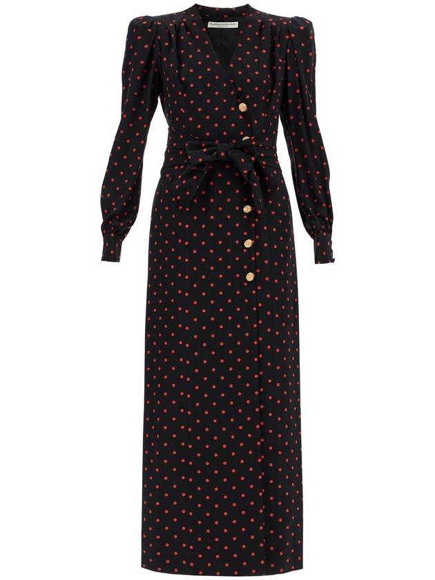 silk maxi dress with polka dots - ALESSANDRA RICH - BALAAN 1