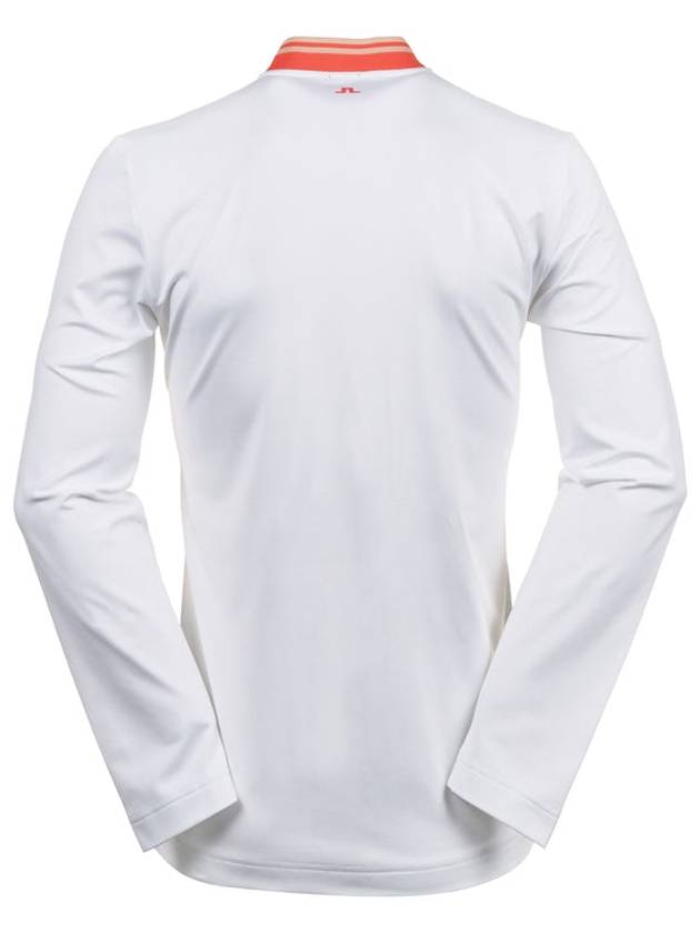 Men's Tyson Regular Fit Long Sleeve Polo Shirt White - J.LINDEBERG - BALAAN 3