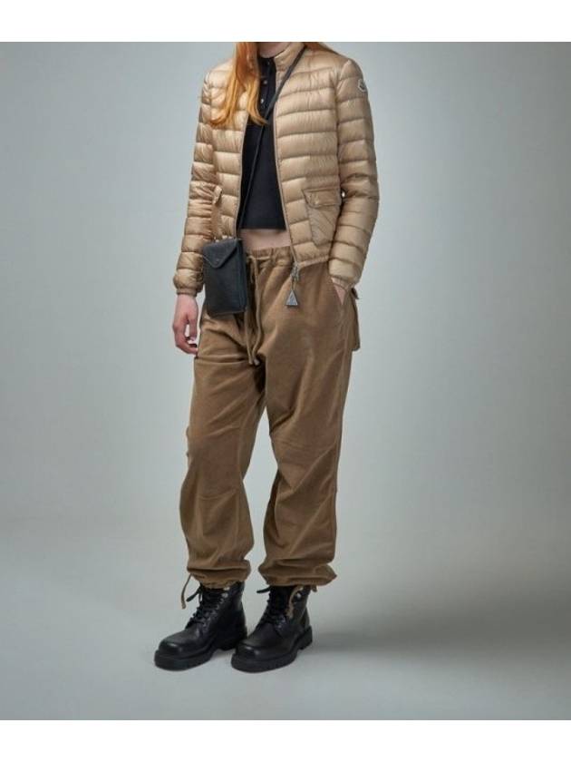 Lans High Neck Zip-Up Padding Beige - MONCLER - BALAAN 6