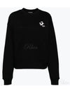 Embroidered Sweatshirt Black - MAISON KITSUNE - BALAAN 2