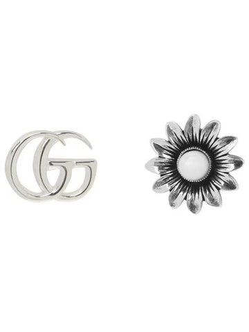 Double G Flower Stud Earrings YBD527390001 527390 - GUCCI - BALAAN 1