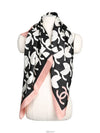 Scarf CC Logo Pink White Muffler Silk - CHANEL - BALAAN 2