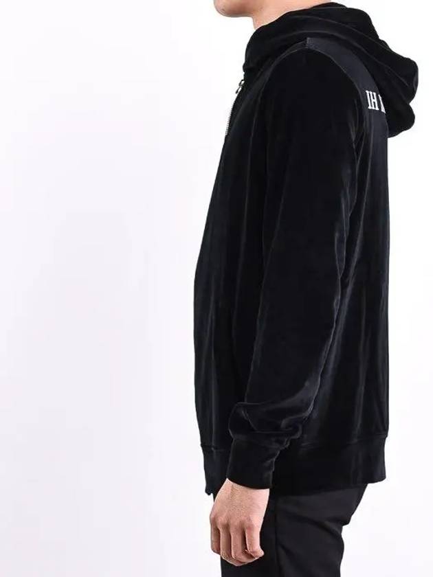 Back logo velor hooded zip up NOM18208 - IH NOM UH NIT - BALAAN 4