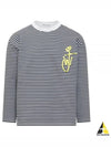 Anchor Logo Striped Long Sleeve T-shirt Grey - JW ANDERSON - BALAAN 2