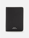 Stefan Small Leather Card Wallet Black - A.P.C. - BALAAN 2