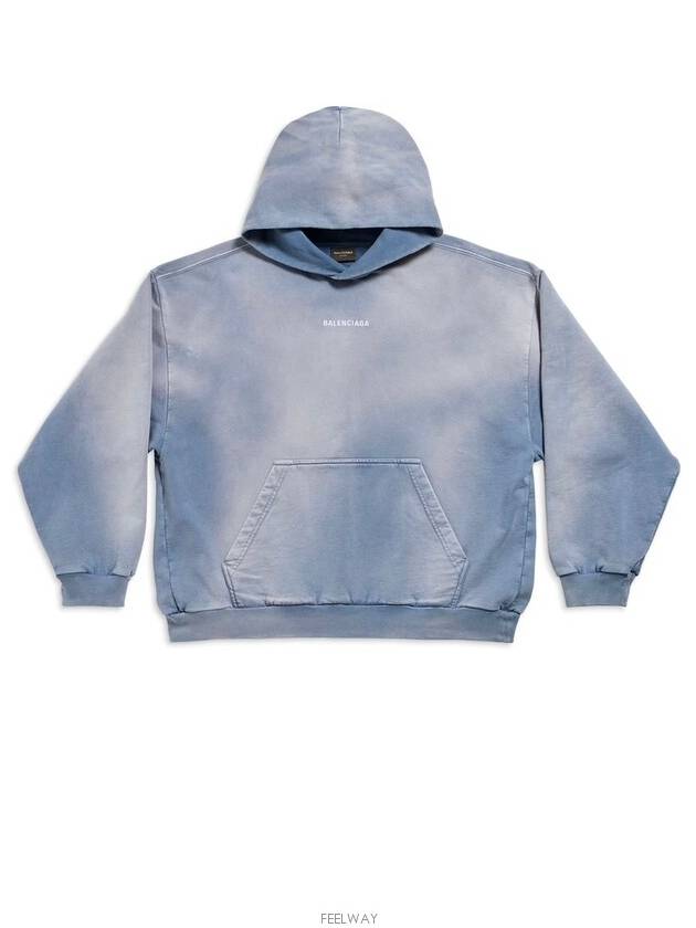 Lux You L Logo Medium Fit Hood Fade Blue - BALENCIAGA - BALAAN 6