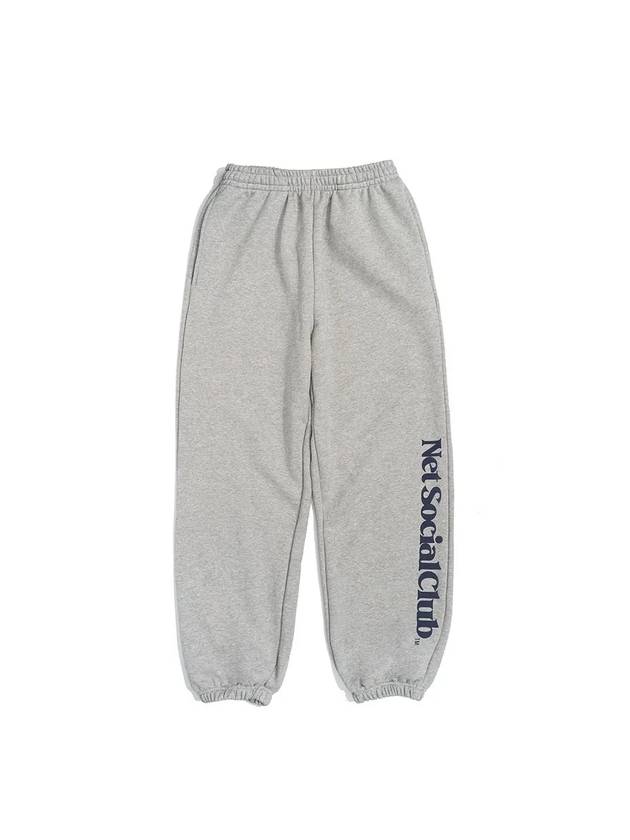 SIDE LOGO JOGGER PANTS MELANGE - NET SOCIAL CLUB - BALAAN 4