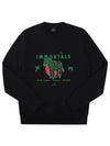 Zebra Graphic Print Organic Cotton Sweatshirt Black - PAUL SMITH - BALAAN 1