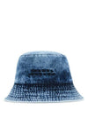 Giorgia Embroidered Logo Denim Bucket Hat Light Blue - ISABEL MARANT - BALAAN 1