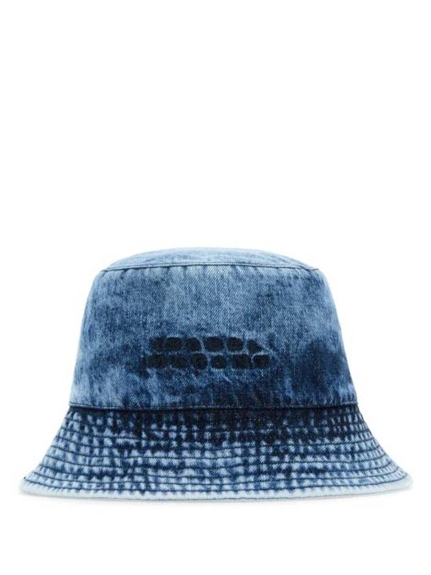 Giorgia Embroidered Logo Denim Bucket Hat Light Blue - ISABEL MARANT - BALAAN 1