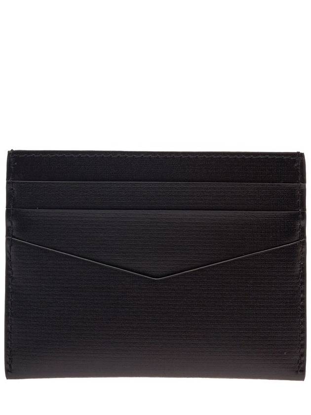 Logo Leather Card Wallet Black - GIVENCHY - BALAAN 3