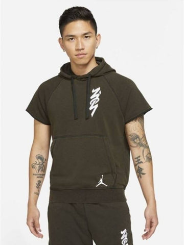 01DA9843010JordanDry Fit Giant Short Hooded TshirtDeep Olive - NIKE - BALAAN 1