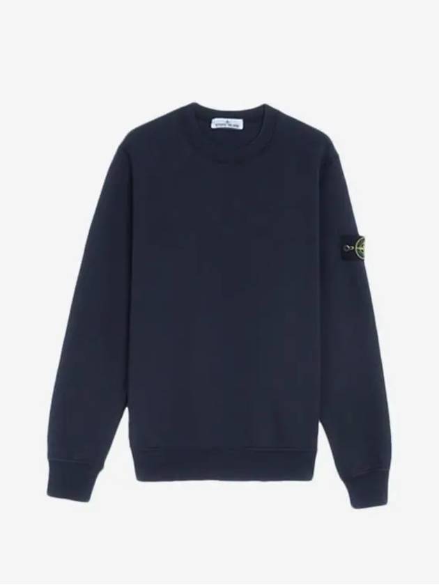 Wappen Patch Cotton Sweatshirt Navy Blue 101563051 - STONE ISLAND - BALAAN 3