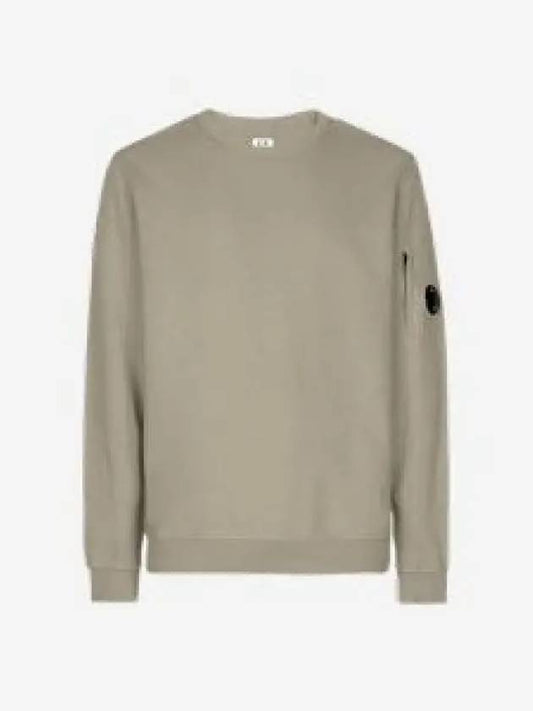 Men's Light Fleece Lens Wappen Sweatshirt Light Khaki - CP COMPANY - BALAAN 2