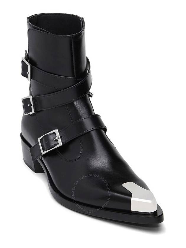 23 fw Buckle Leather Ankle Boots 750381WIDY11081 B0710436667 - ALEXANDER MCQUEEN - BALAAN 3