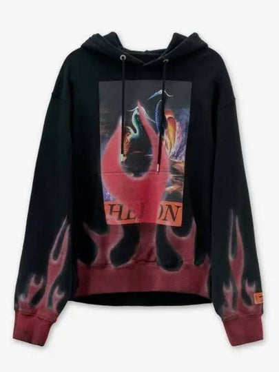 Hooded Sweatshirt HMBB024S23JER0071025 1025 BLACK RED - HERON PRESTON - BALAAN 2