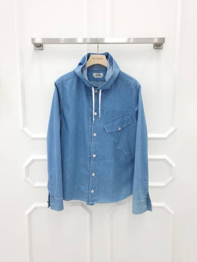 Men s Denim Shirt Jacket H356140HB 40 - HERMES - BALAAN 1