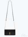 Cassandra Phone Holder Strap Cross Bag Black - SAINT LAURENT - BALAAN 2