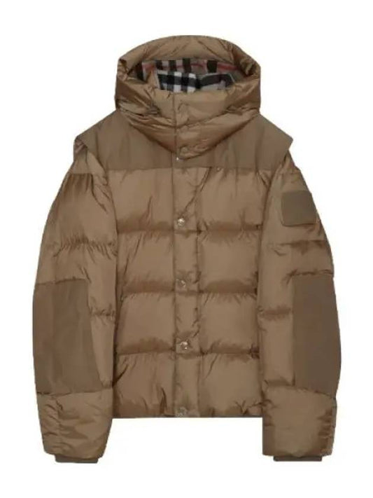 Detachable Sleeve Hooded Puffer Jacket Men s Vest - BURBERRY - BALAAN 1