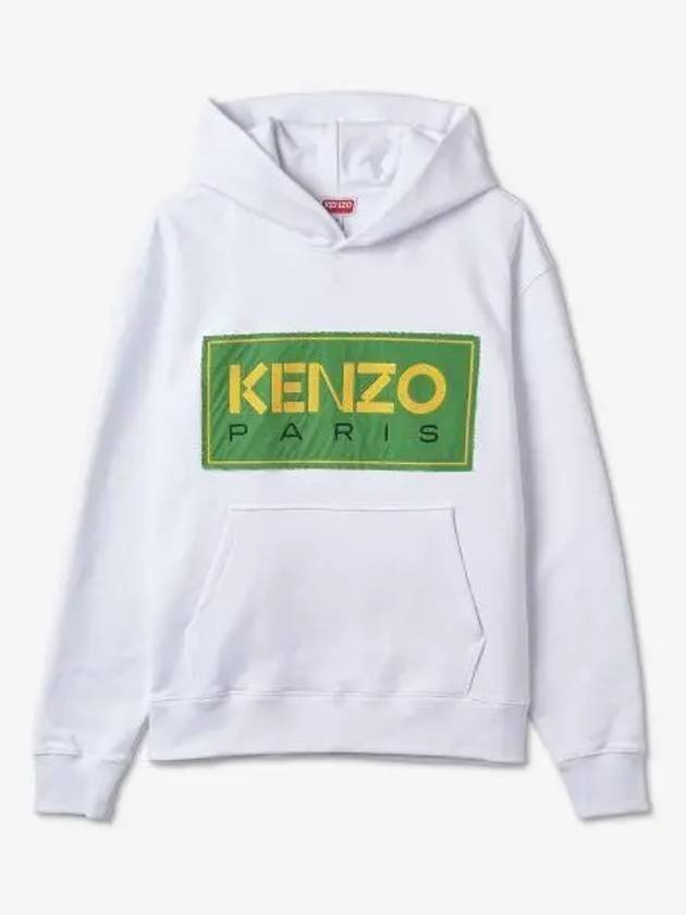 Paris Classic Popover Cotton Hoodie White - KENZO - BALAAN 2