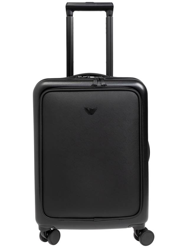 Emporio Armani Suitcase On Wheels, Men's, Black - EMPORIO ARMANI - BALAAN 1