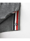 Men's Sustainable Classic Diagonal Wool Cardigan Pale Grey - THOM BROWNE - BALAAN 11