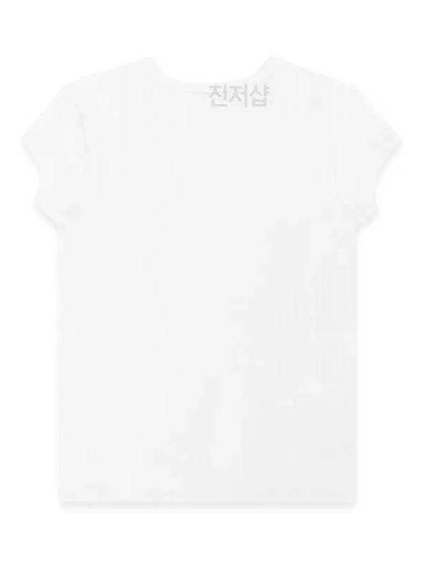 T Angie Peekaboo Logo Short Sleeve T-Shirt White - DIESEL - BALAAN 4