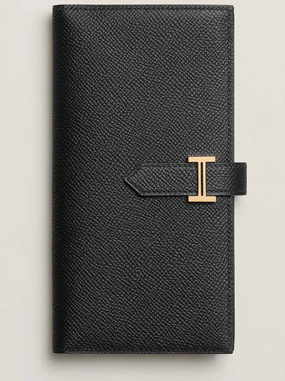 Bearn Wallet Epsom Gold Noir - HERMES - BALAAN 2