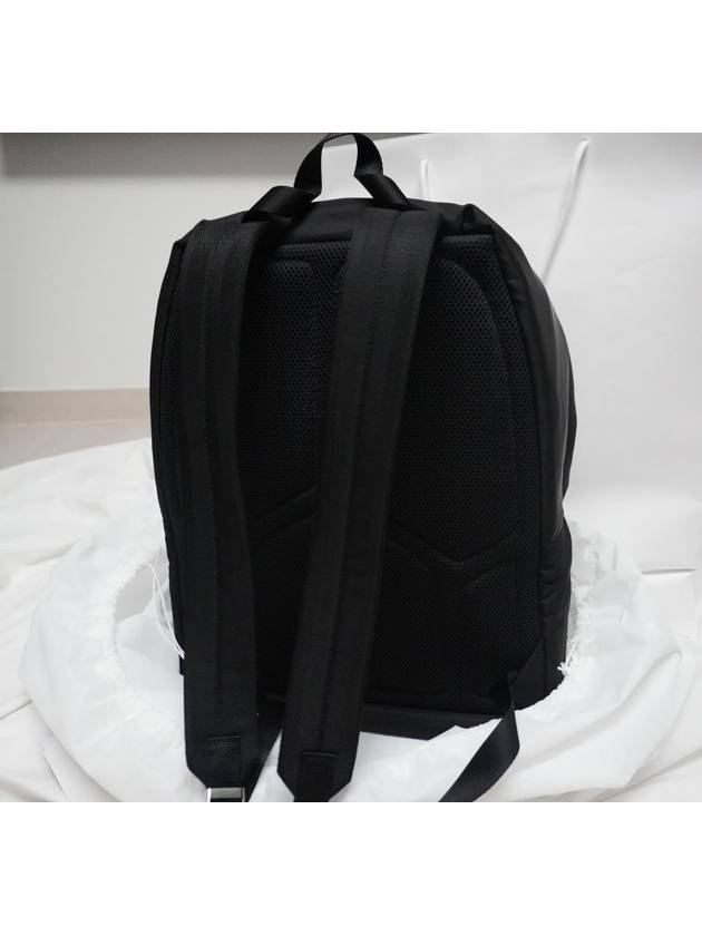 Triangle Logo Nylon Backpack Black - PRADA - BALAAN 4