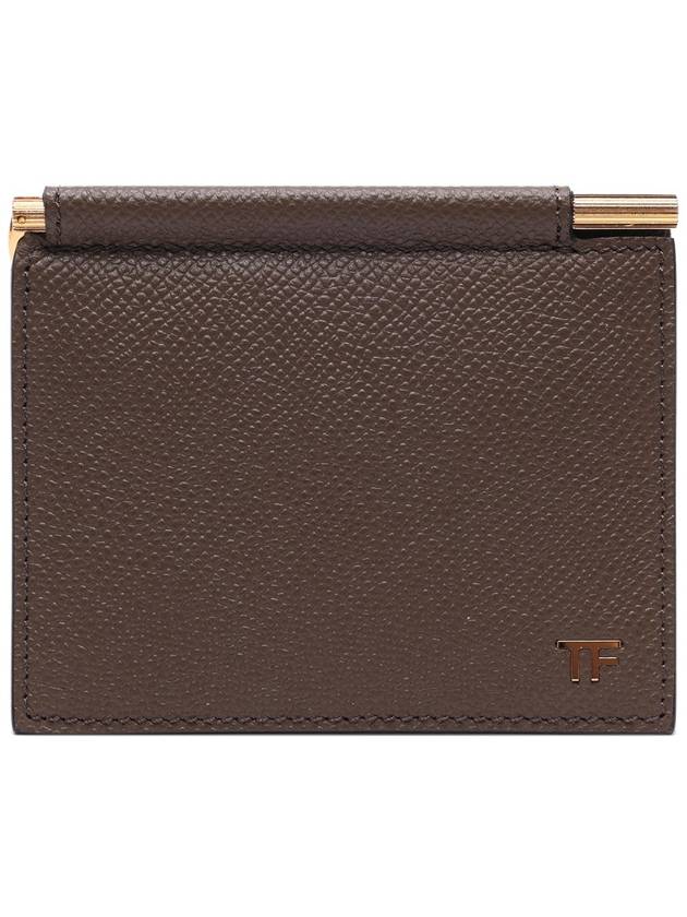 Men's TF Logo Clip Card Wallet (YM340 LCL081G 1E002 23S) - TOM FORD - BALAAN 1