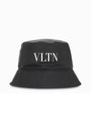 Logo Cotton Bucket Hat Black - VALENTINO - BALAAN 1