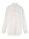 Fabrica Silk Long Sleeve Shirt White - ISABEL MARANT - BALAAN 2