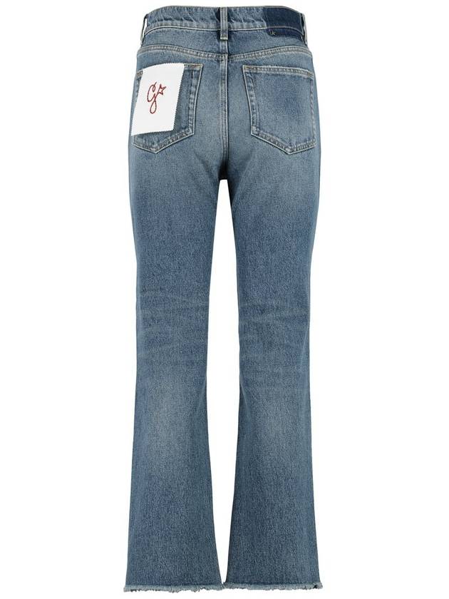 Crop Flared Jeans Blue - GOLDEN GOOSE - BALAAN 3