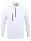 Men's Golf Daytona Tech Interlock Slim Fit Pullover Long Sleeve T-Shirt White - G/FORE - BALAAN 2