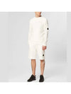 Lens Wappen Crew Neck Knit Top White - CP COMPANY - BALAAN 4