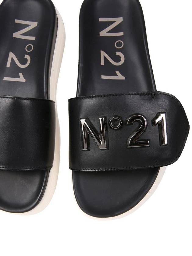 N°21 Slide Sandals With Logo - Nº 21 - BALAAN 4