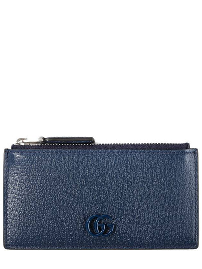 GG Marmont Zipper Card Wallet Blue - GUCCI - BALAAN 2